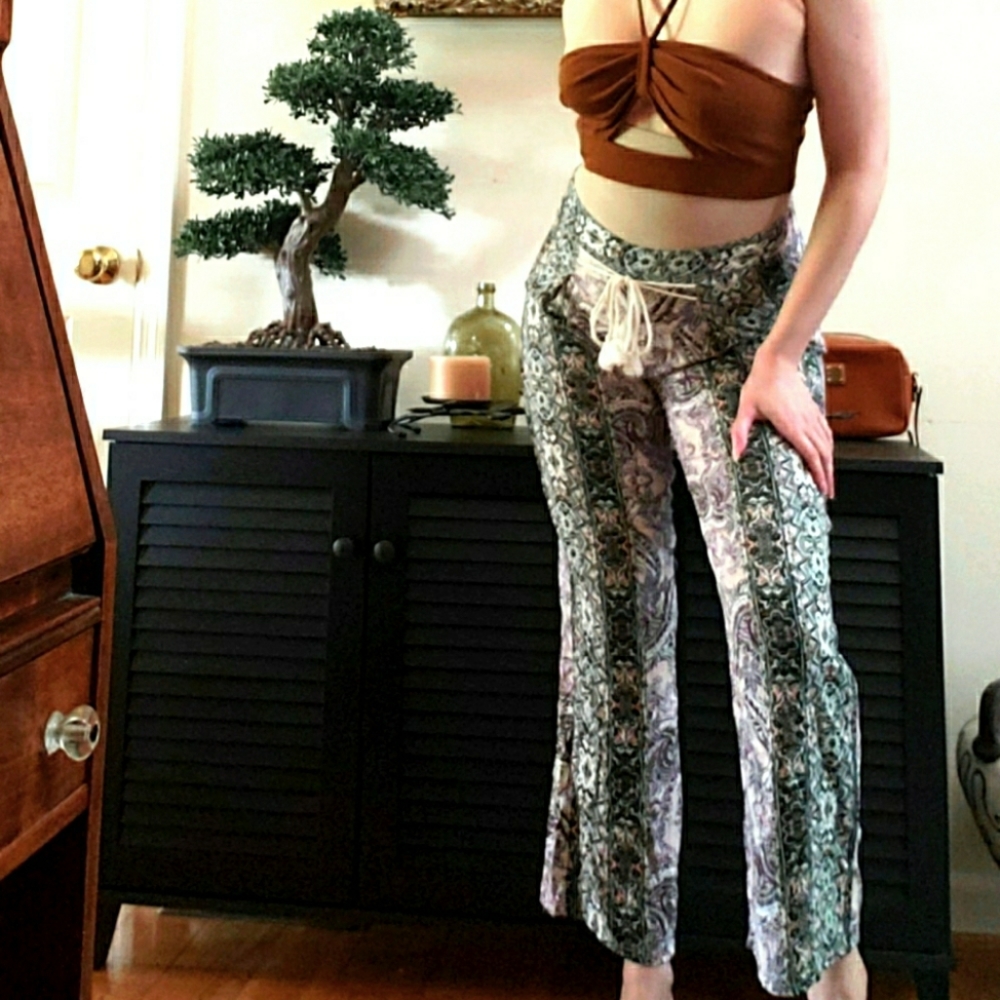 Madala Harem Flare 60's Hippie Wide Leg Pants
